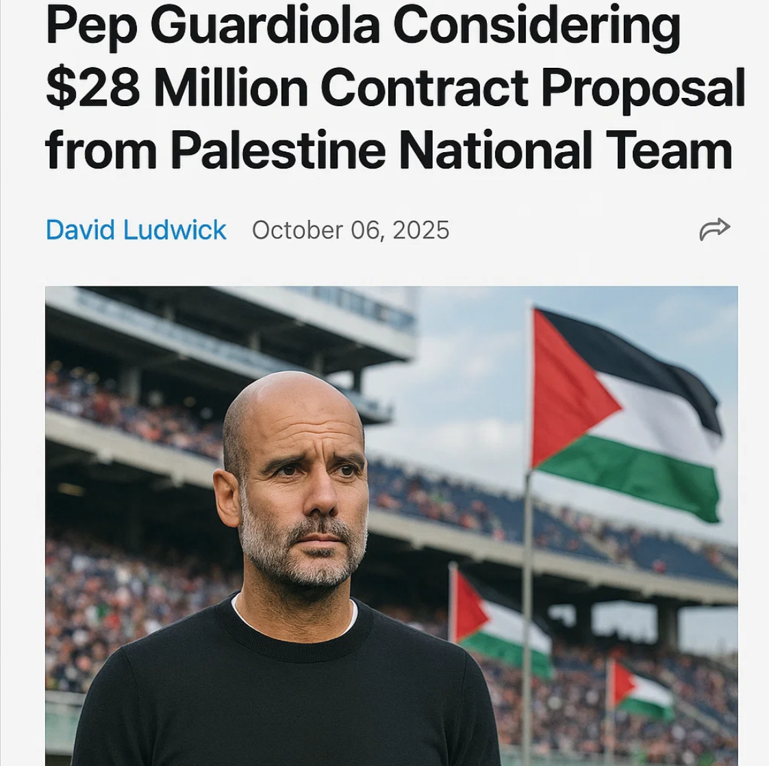 Guardiola in Palestine